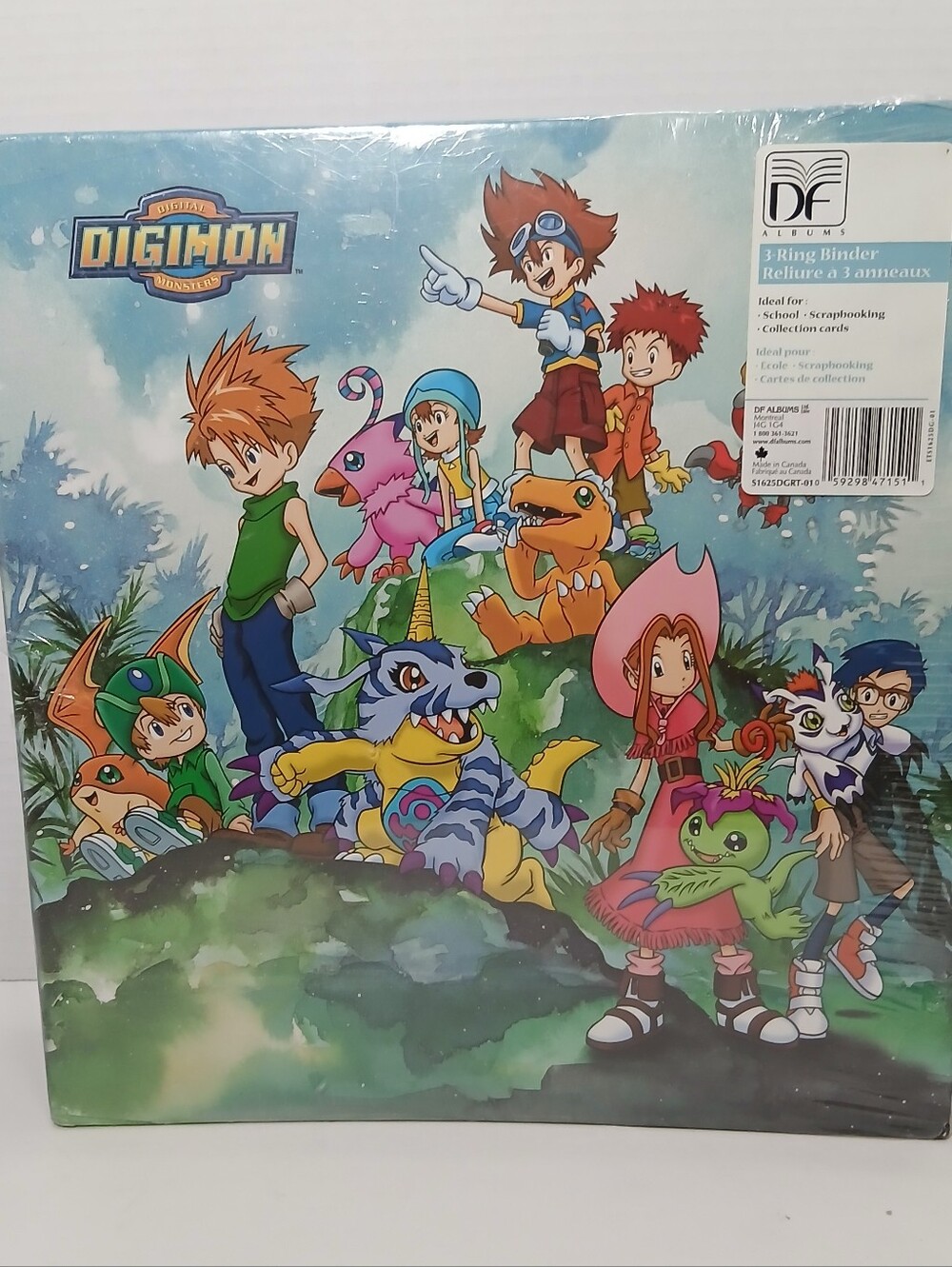 DIGIMON 3 Ring Binder Vintage 2000 Sealed New